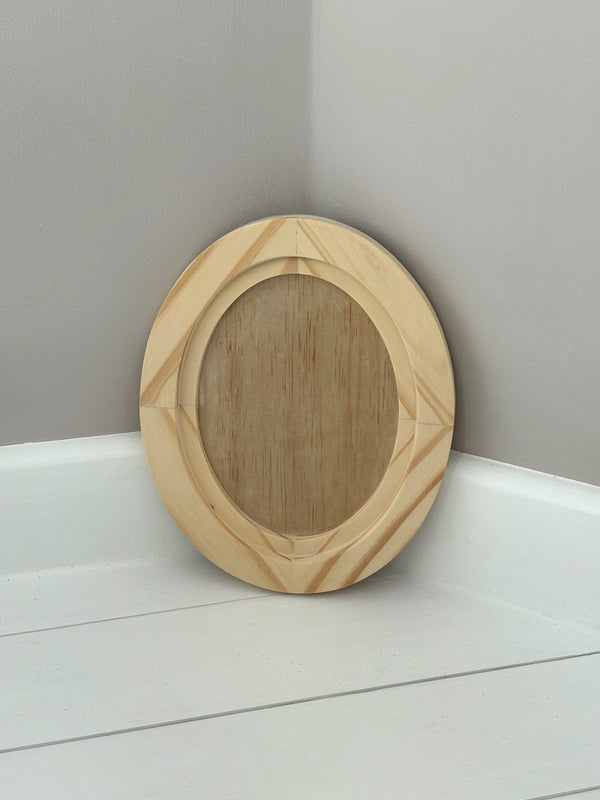 Oval Wood framed Gallery Blank by Iron Orchid Designs