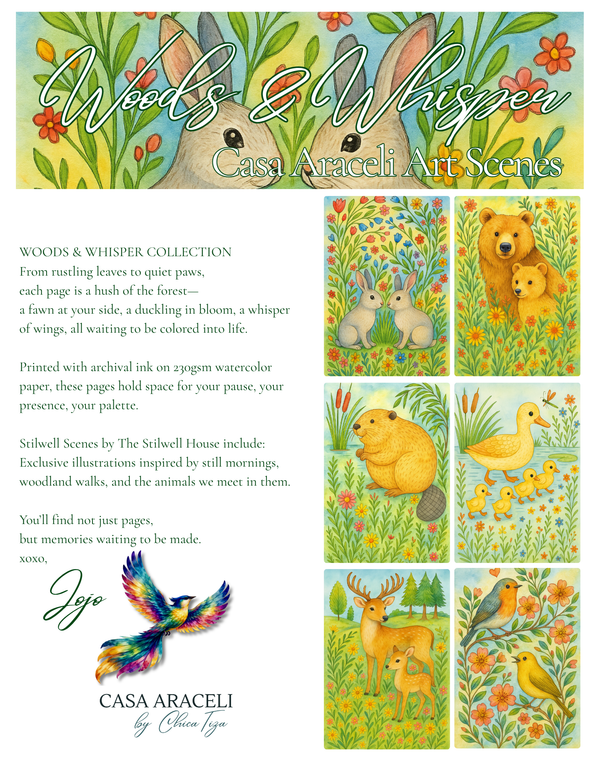 Woods and Whisper – Casa Araceli Art Scene Kit