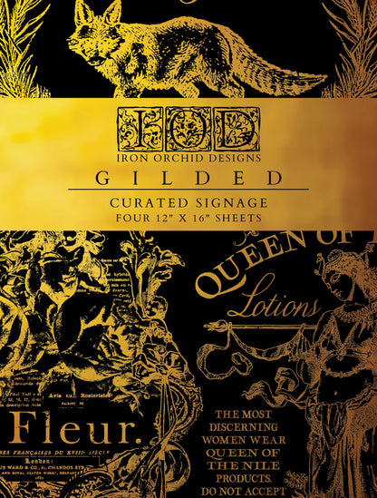 Curated Signage Foil Transfer - Iron Orchid Designs