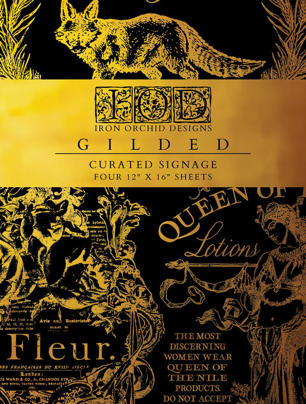 Curated Signage Foil Transfer - Iron Orchid Designs
