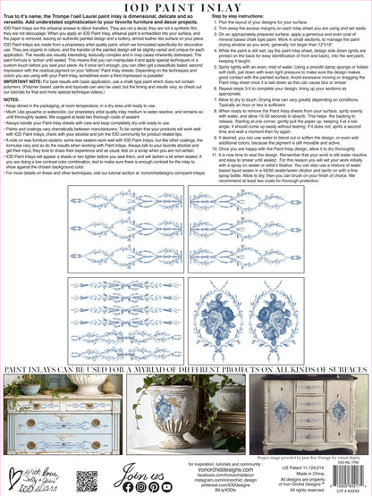 IOD Trompe l’oeil Bleu IOD Paint Inlay 12x16 Pad™
