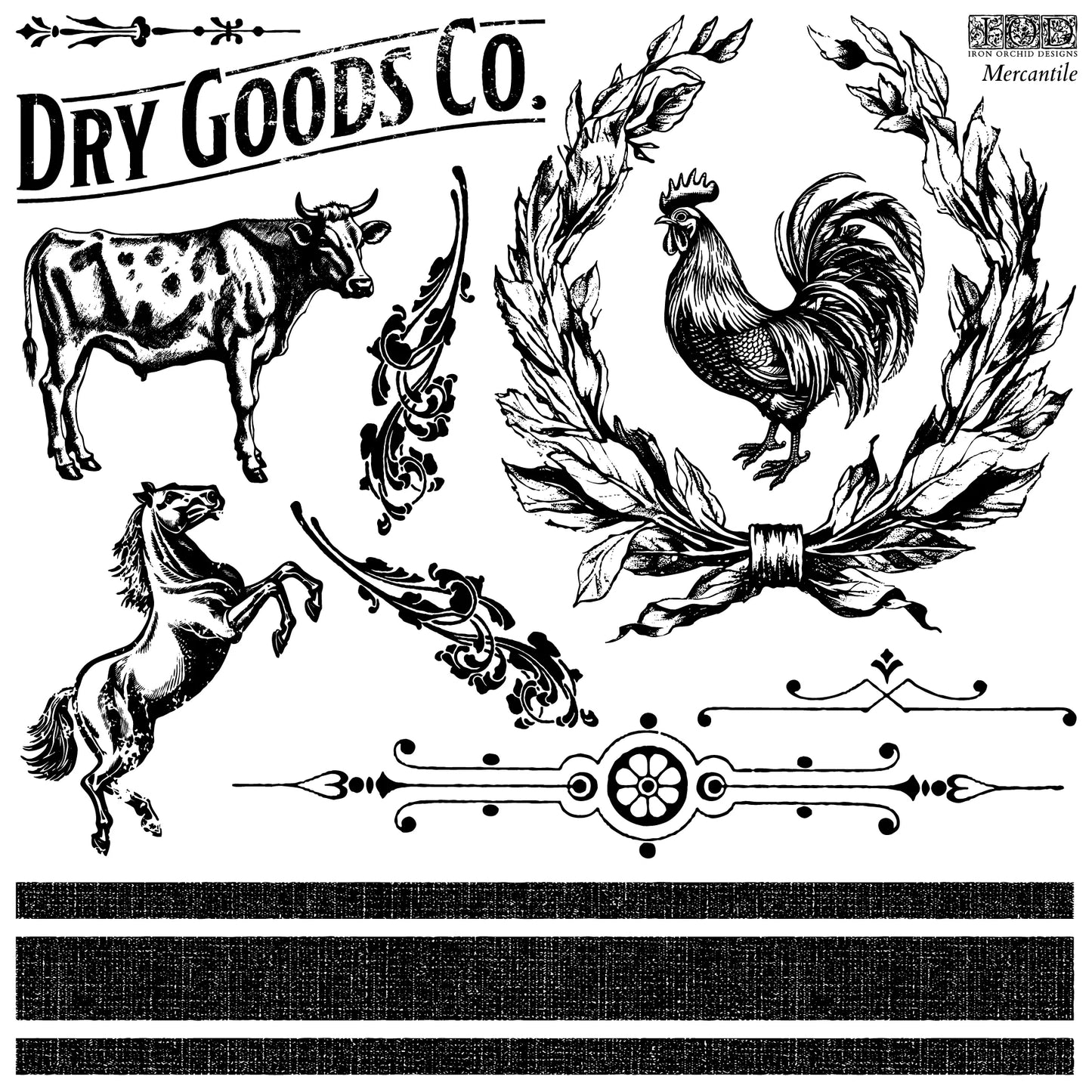 MERCANTILE 12X12 IOD STAMP™