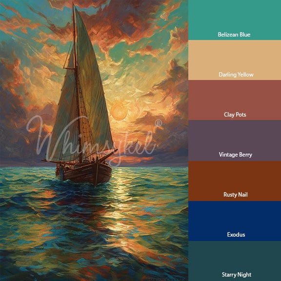 Nautical Serenity Tissue Paper 21 x 29 in | Whimsykel