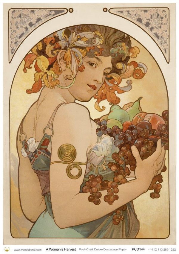 A Woman's Harvest A3 Posh Chalk Deluxe Decoupage