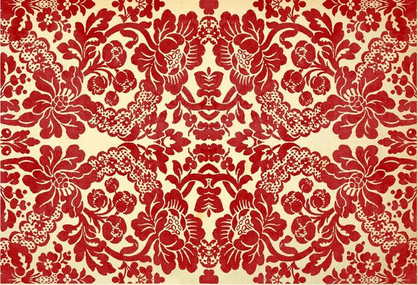 Red Damask Decoupage Paper - Roycycled Treasures