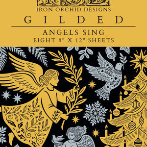 Angels Sing IOD Gilded Foil Transfer 8x12 Pad