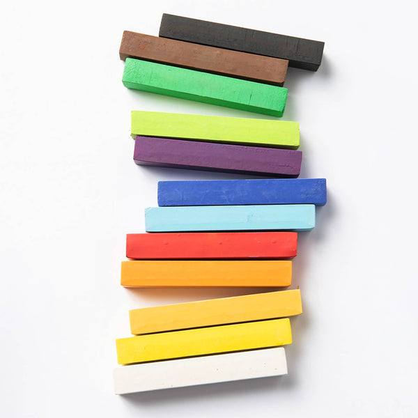 Pastel Sticks - Talc-Free Pastels - 12 Non-Toxic Colors elsewhere unplug / eco-kids -