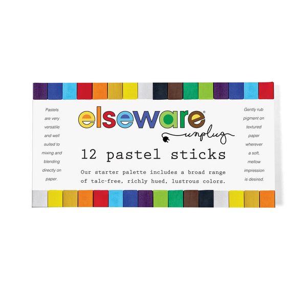 Pastel Sticks - Talc-Free Pastels - 12 Non-Toxic Colors elsewhere unplug / eco-kids -