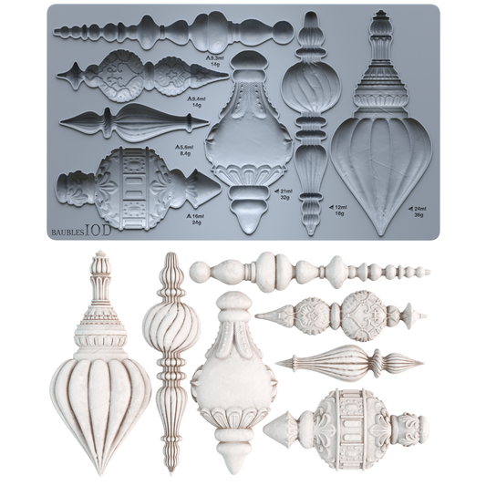 Baubles 6 × 10-inch IOD Encore mould