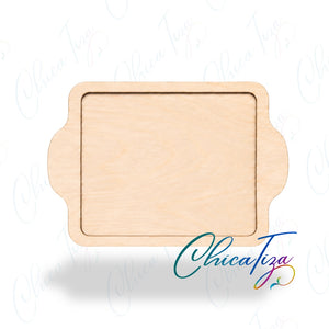 Assembled 9 × 12 two-layer cookie sheet wood cutout craft blank by ChicaTiza