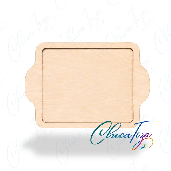 Assembled 9 × 12 two-layer cookie sheet wood cutout craft blank by ChicaTiza