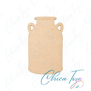 Vintage Milk Can Wood Cutout Craft Blank by ChicaTiza