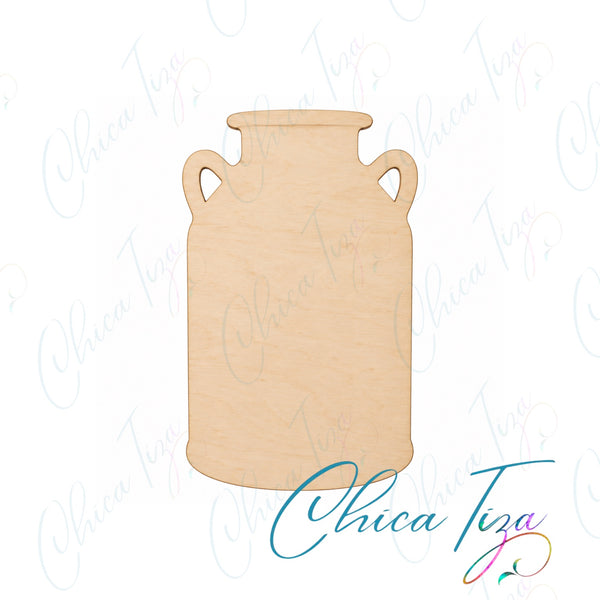 Vintage Milk Can Wood Cutout Craft Blank by ChicaTiza