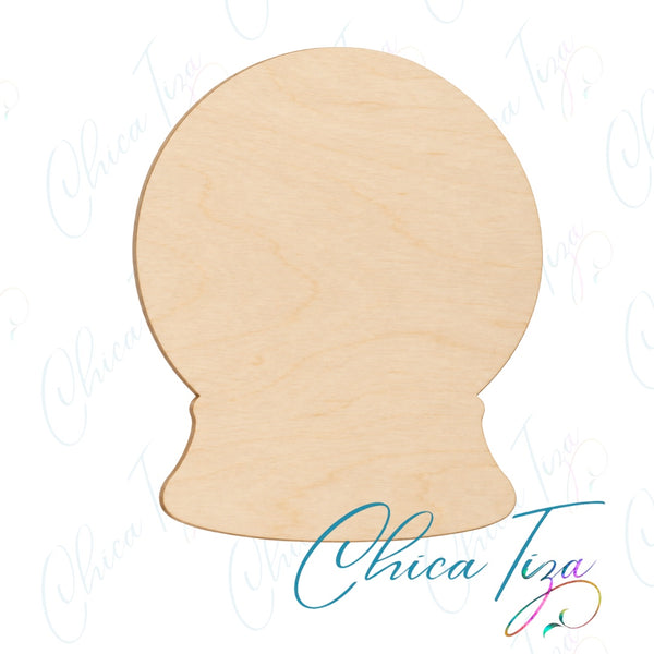 Snow Globe Wood Cutout Craft Blank by ChicaTiza