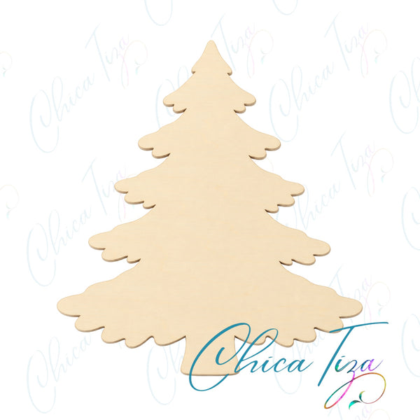 Evergreen Tree Wood Cutout Craft Blank by ChicaTiza