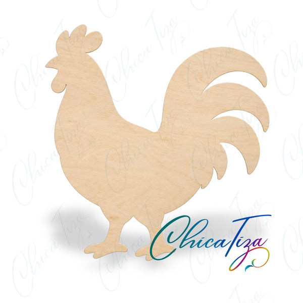 Unfinished rooster wooden blank by ChicaTiza