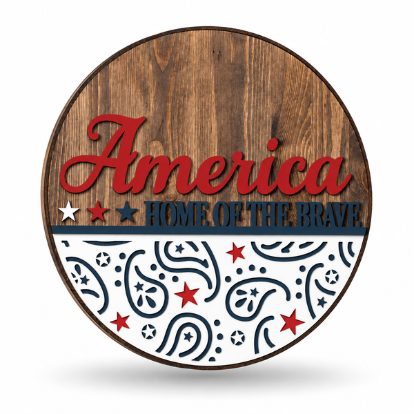 Probably at the Ball Park Craft Kit by ChicaTiza — round wooden design on a white background with a soft shadow