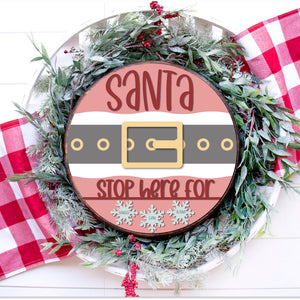 Santa Stop Here ChicaTiza craft kit