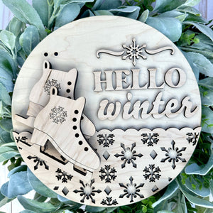 Ice Skates Hello ChicaTiza craft kit