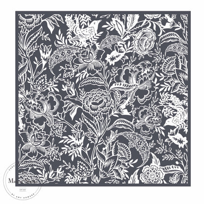 A Makers' Studio - Peony Pattern - Mesh Stencil 12x12
