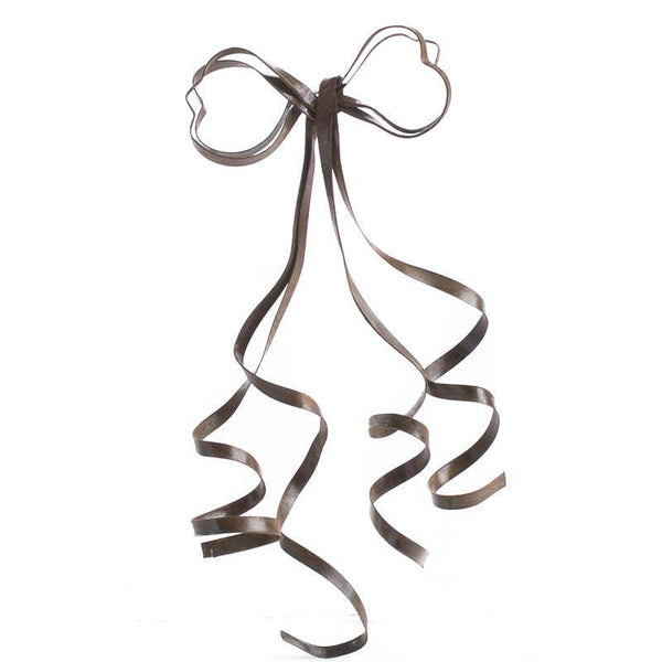 6" Rusty Patina Tin Bow – Vintage Look Decor Accent