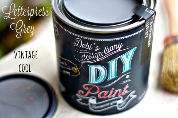 Letterpress Grey by Debi's Design Diary DIY Paint