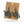 Rusty Patina ASL “I Love You” Hand Earrings displayed on a kraft earring card