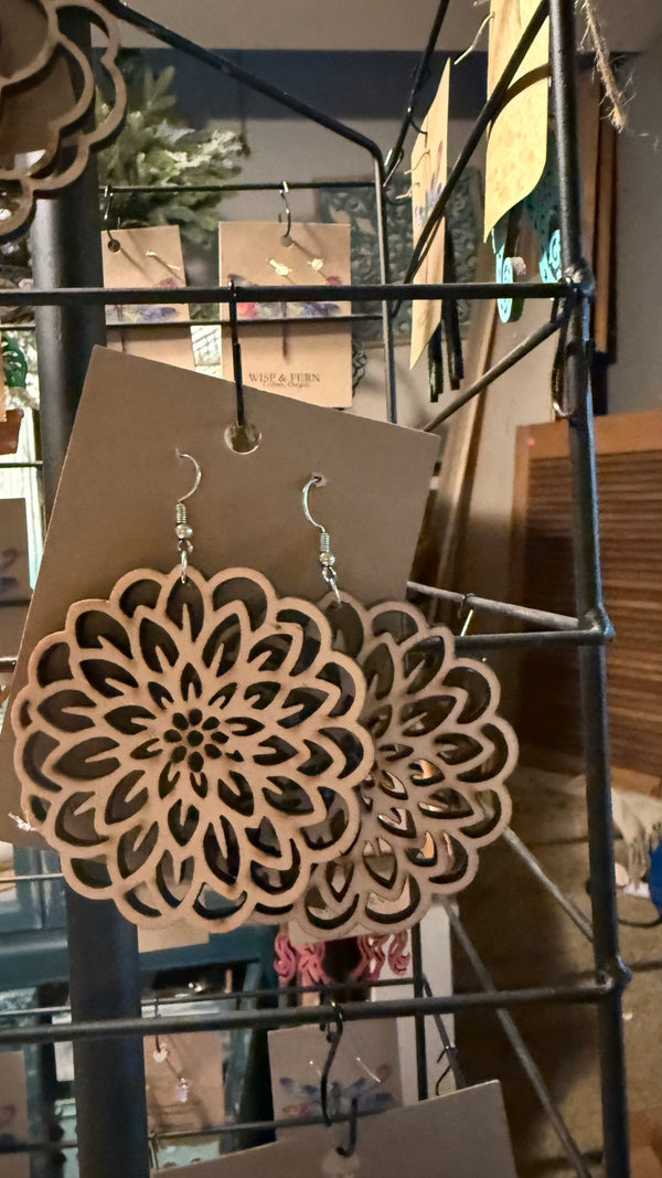 Dahlia Earrings — original photograph
