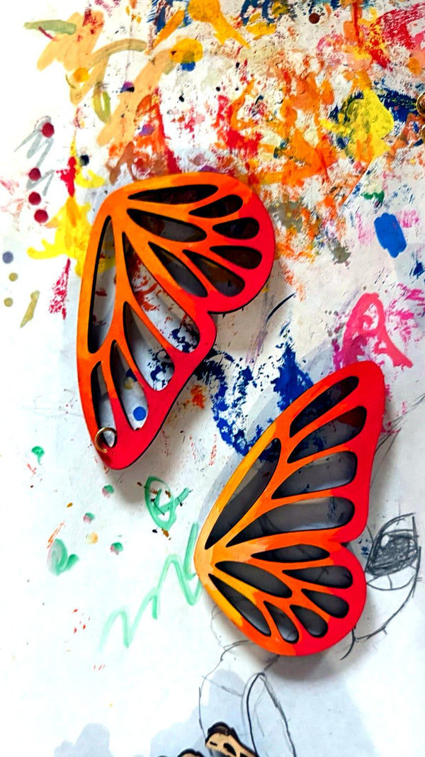 Butterfly Wing Earrings — original photograph