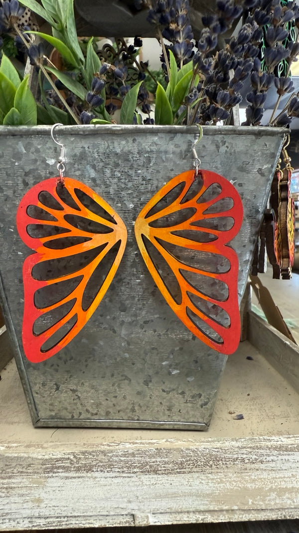 Butterfly Wing Earrings — original photograph