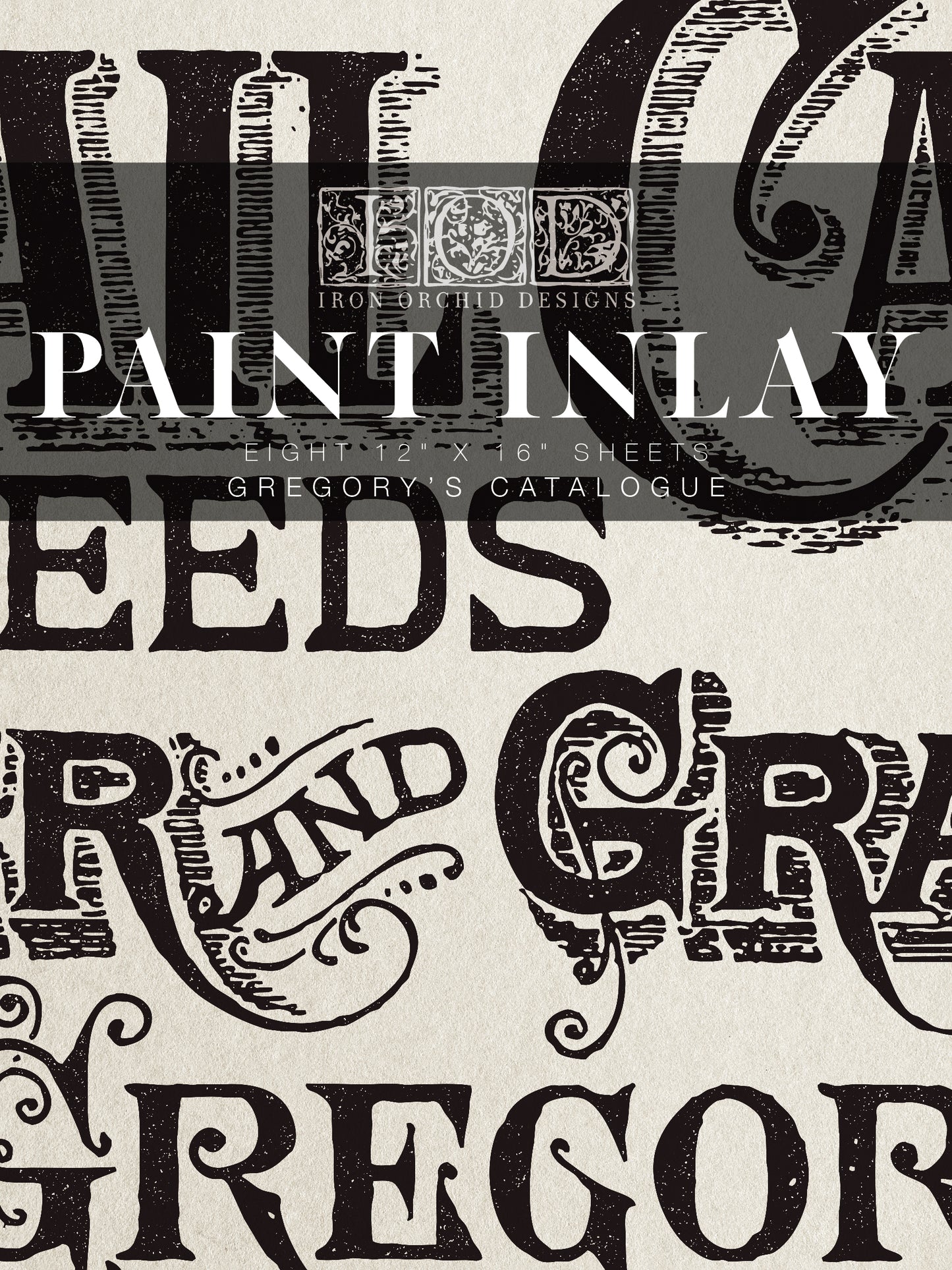 IOD Gregory's Catalogue IOD Paint Inlay 12x16 Pad™