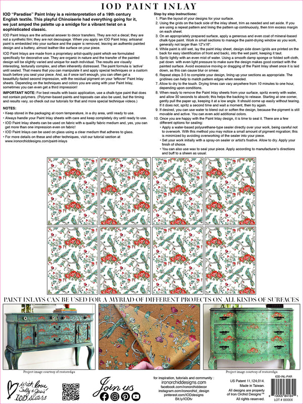 IOD Paradise IOD Paint Inlay 12x16 Pad™