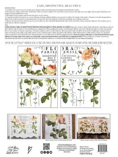 IOD Flora Parisiensis 24x33 Decor Transfer™