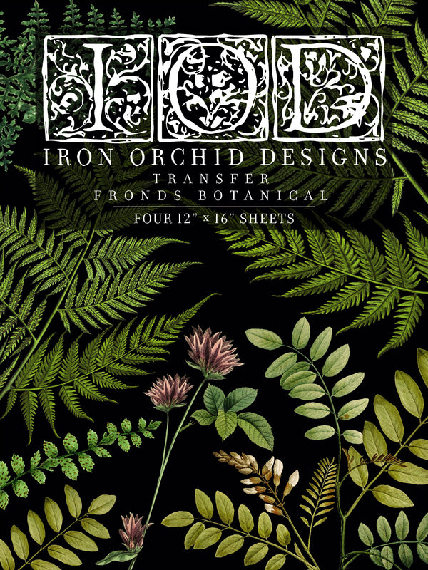 Fronds Botanical 12x16 pad Decor Transfer Decor Transfer