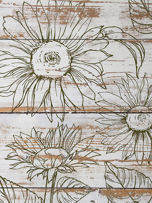 IOD Sunflowers 12x12 IOD Stamp™