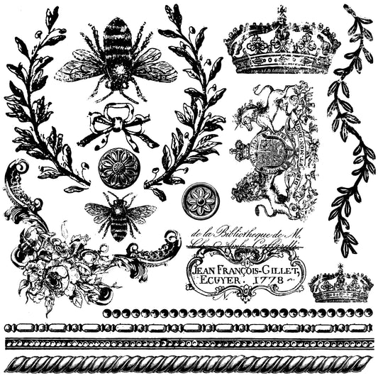 IOD Queen Bee 12x12 Decor Stamp™